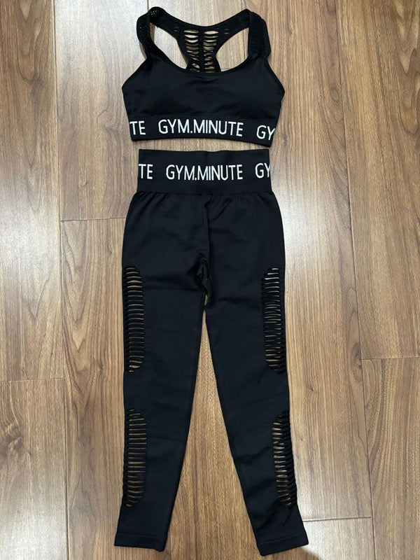 ZASUWA Damen Trainingsanzug mit sexy Hohl-Out-Print