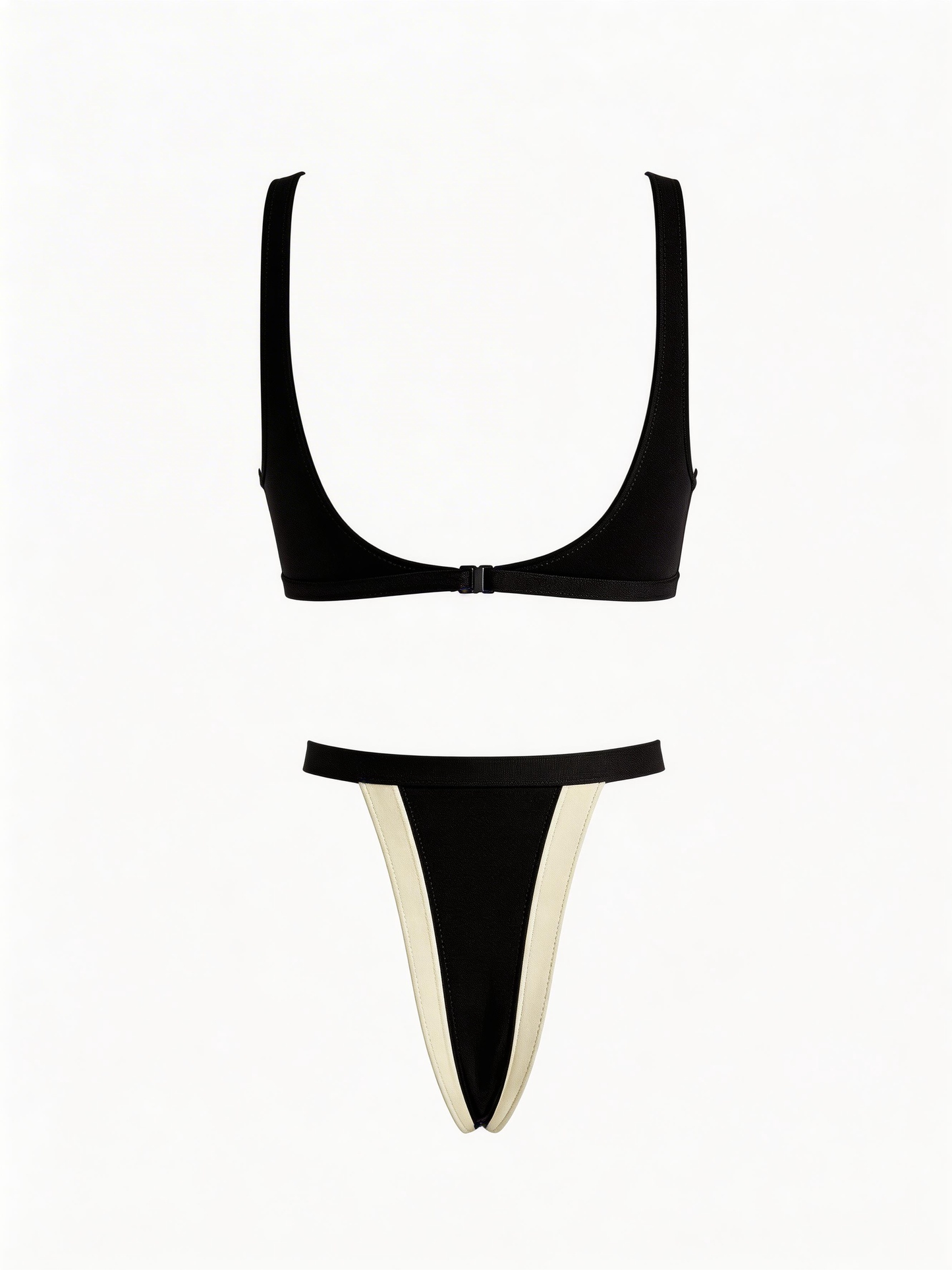 Contrast Color Stripes One Piece