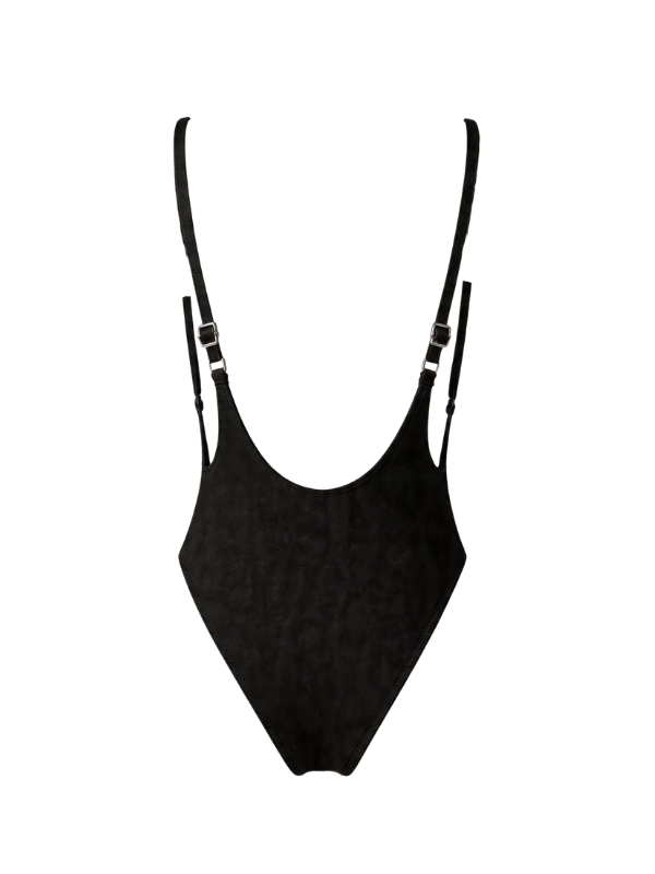 Backless Button One Piece