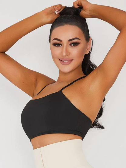 Asymmetrical Sports Bra Adjustable Padding Yoga Sports Bras
