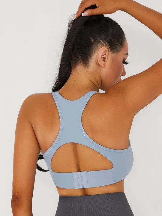 V-neck Beauty Back Sports Sports Bras Black Bra