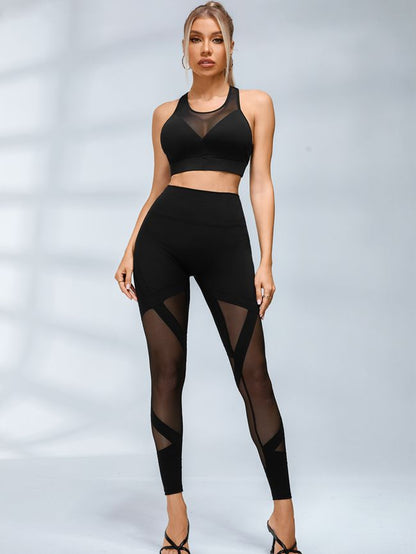 Sexy Sheer Mesh Hip-lift Leggings