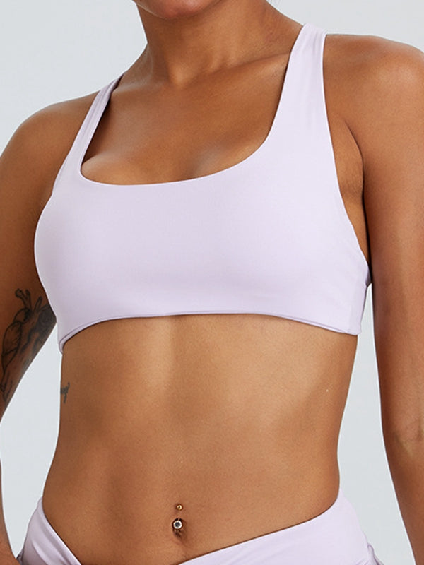 High-support Cross Back Sports Bras
