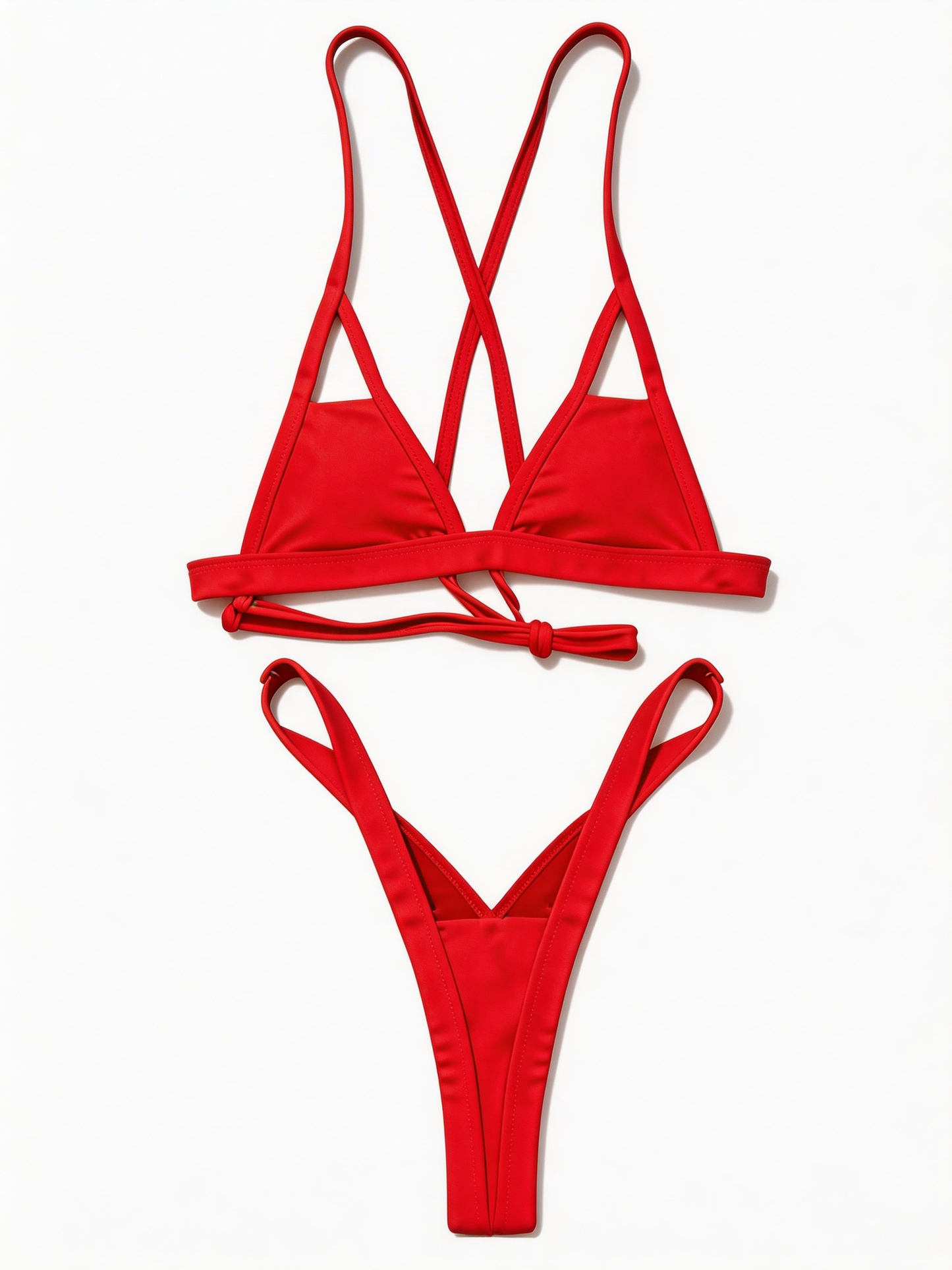 Cross Cutout Micro Bikini Set