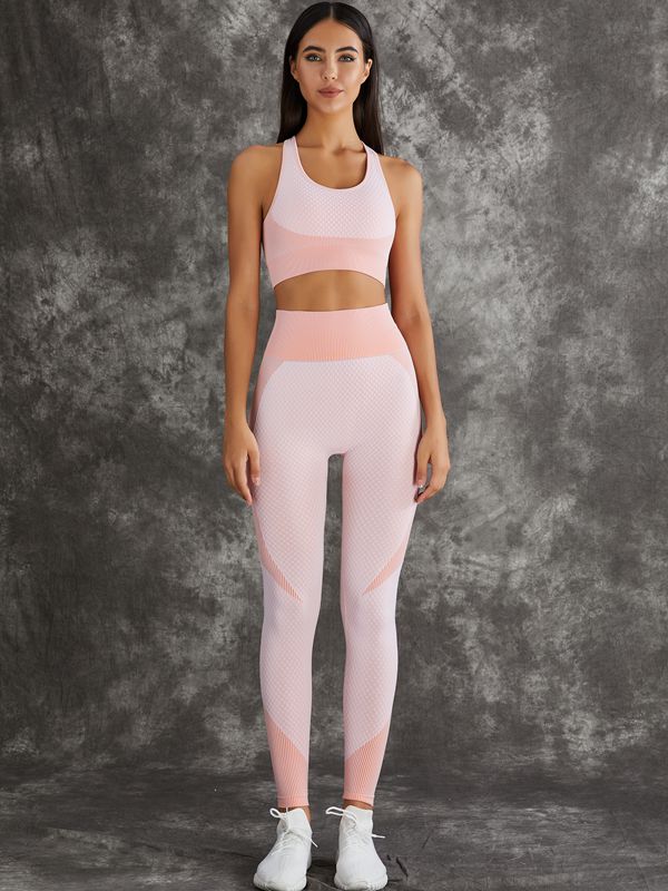 3 Pieces Long Sleeve Zippers Fitness Suit