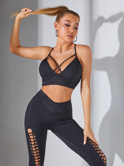 Ultimate Cross Cutout Lace-up Tracksuit