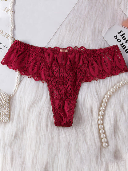 Femal Roman-Knot Lace T-back Panties
