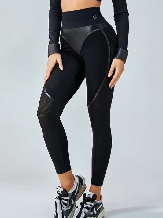 ❤Fly Eye Contrast Color High-rise Hip-lift Leggings