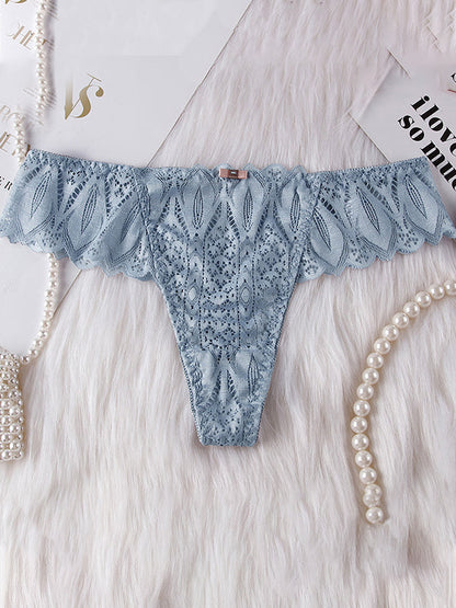 Femal Roman-Knot Lace T-back Panties
