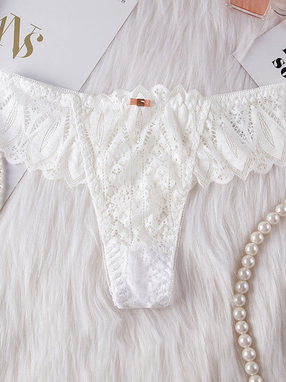 Femal Roman-Knot Lace T-back Panties