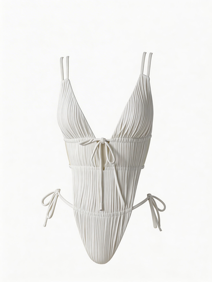 Sexy Deep V Collar One Piece