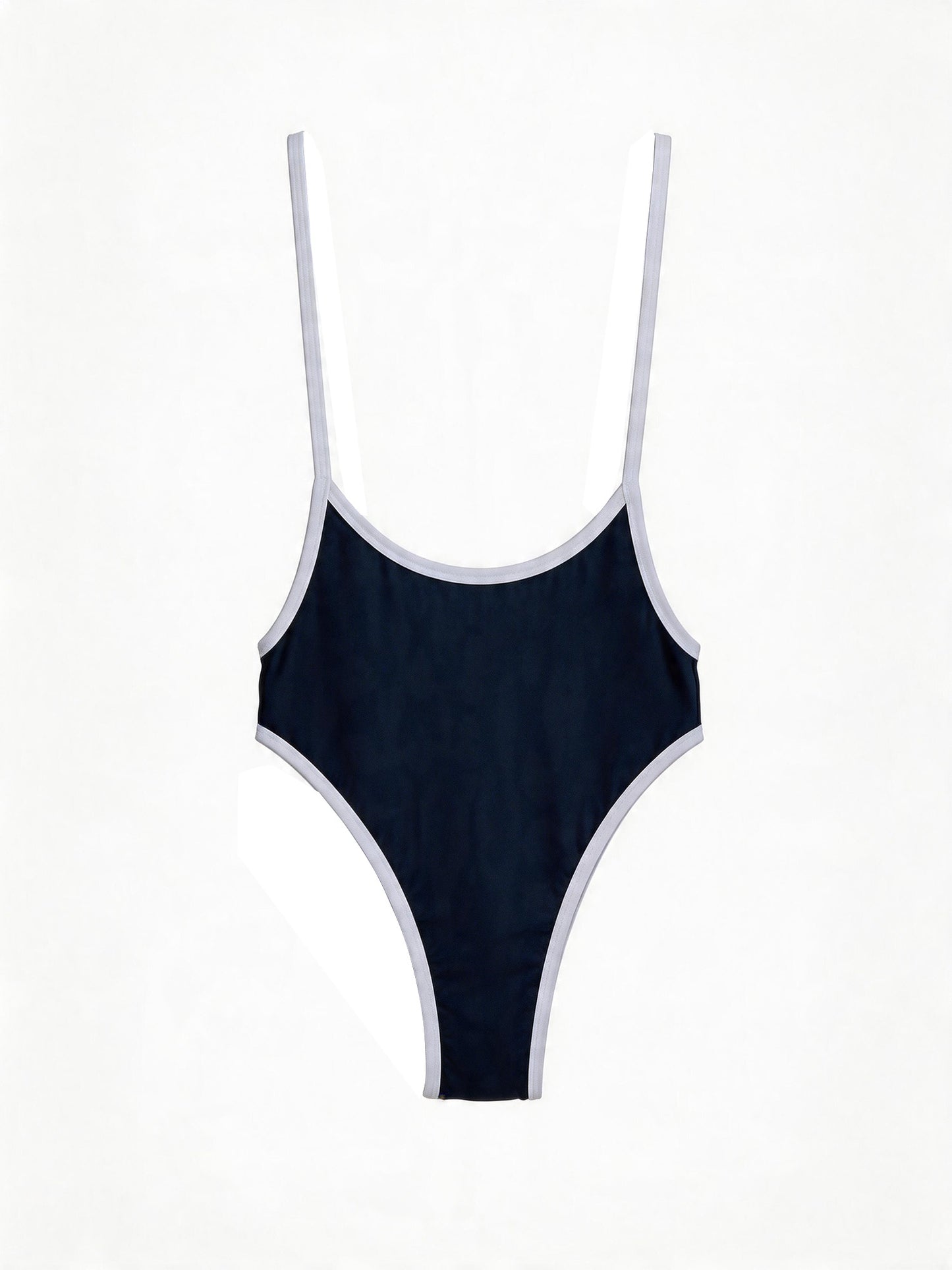 Contrast Color Stripes One Piece