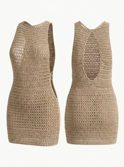 Resort Style Sexy Knit Beach Dress