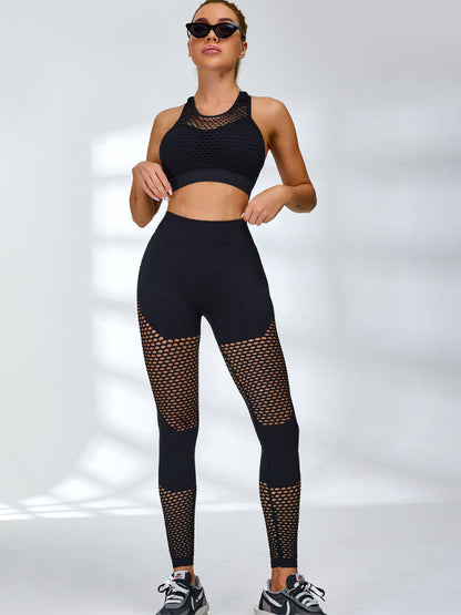 Shockproof Net Splicing Scrunch Bum Tracksuits