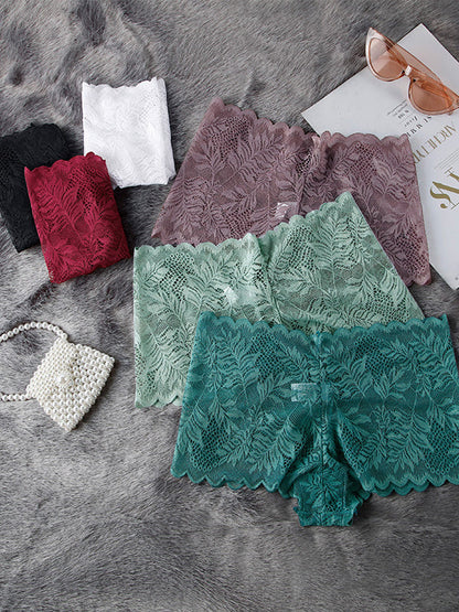 Sexy Solid Color Lace Panties