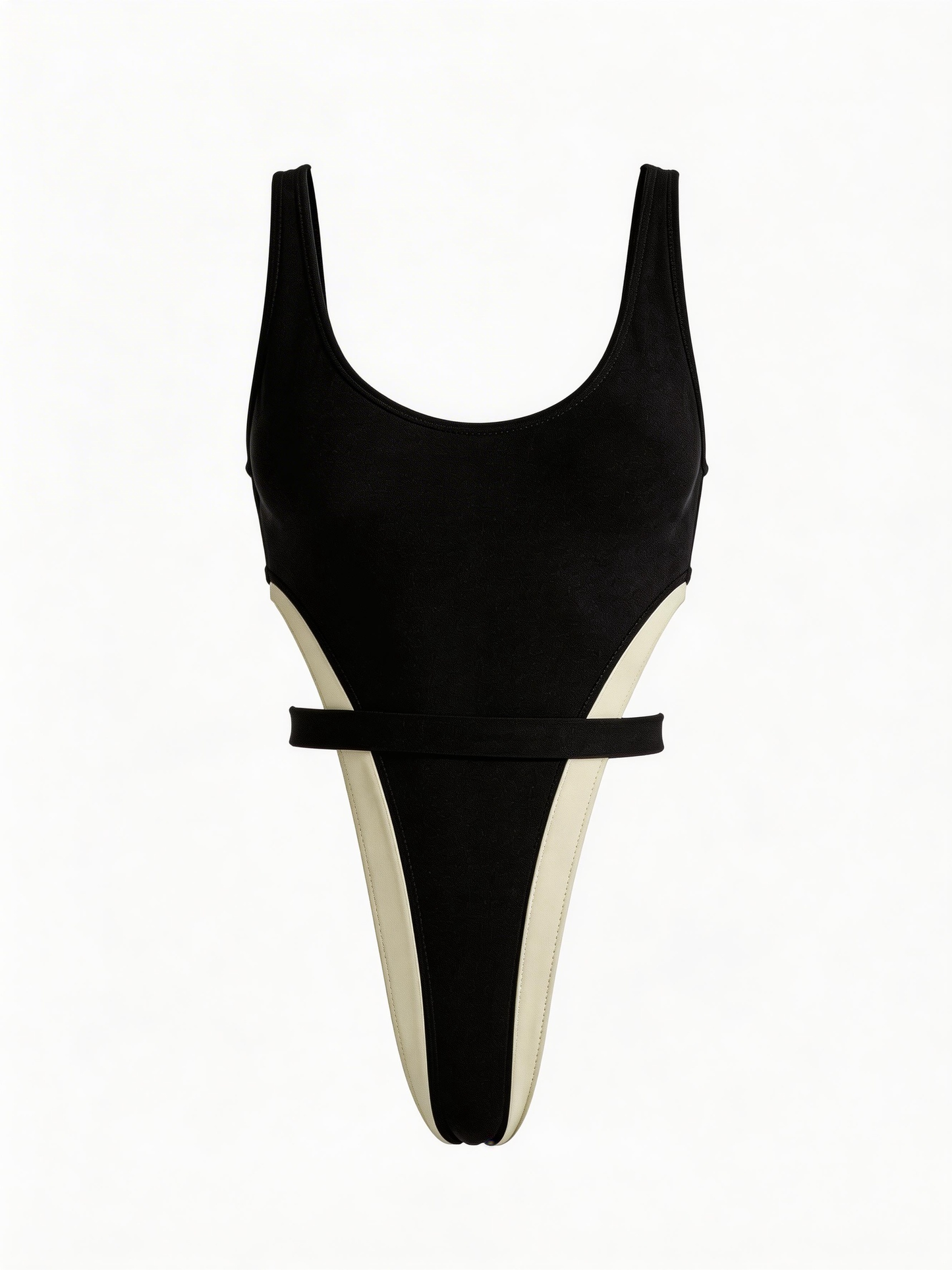Contrast Color Stripes One Piece