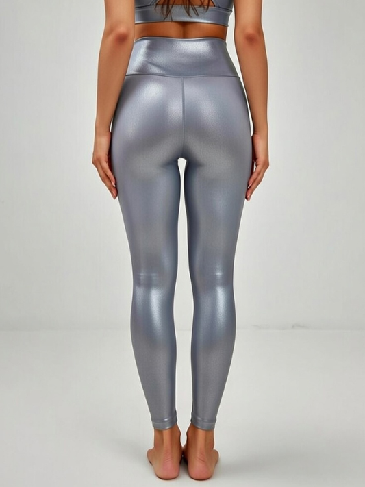 Glossy PU Faux Leather Leggings