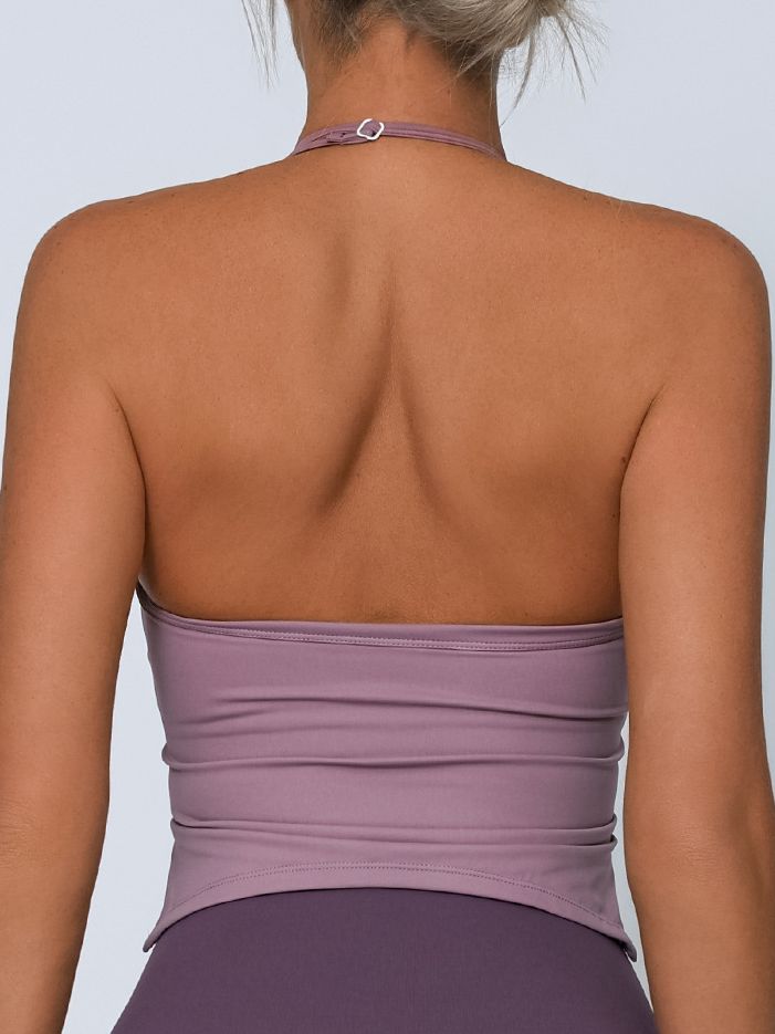 Adjustable Strap Halter Backless Quick Dry Sports Bras