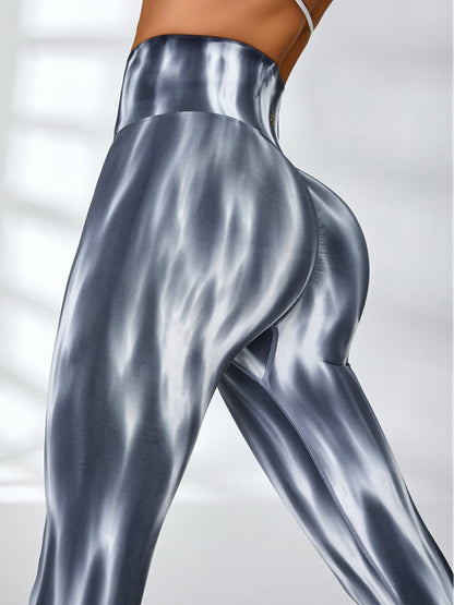 Unique Colorful Hot Tie-dye Scrunch Bum Backless Tracksuit