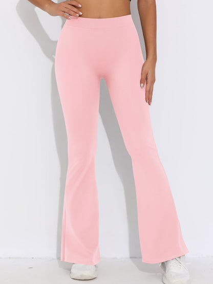 ZASUWA Damen V-förmige Taille Scrunch Bum Schnelltrocknende Flare Leggings 