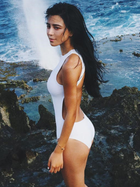 White Open Back Racerback One Piece