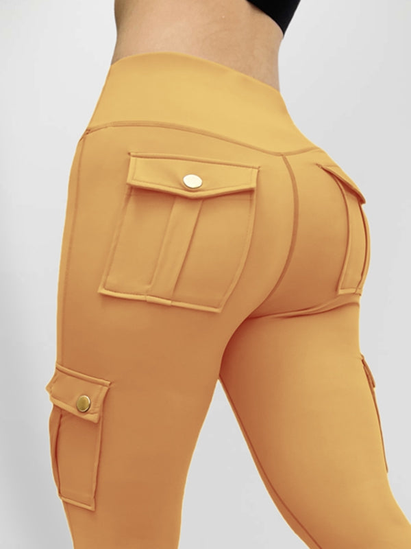 Pocket High-rise Cargo Style Leggings