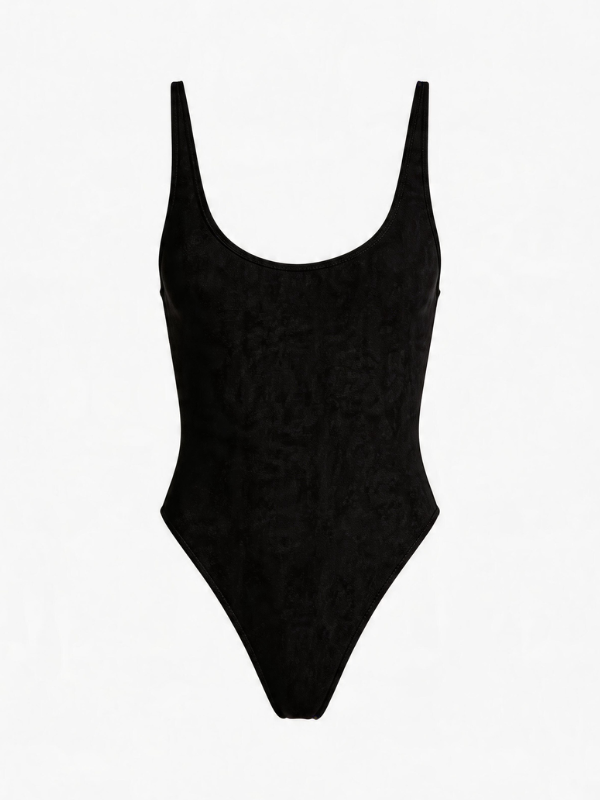 Backless Button One Piece