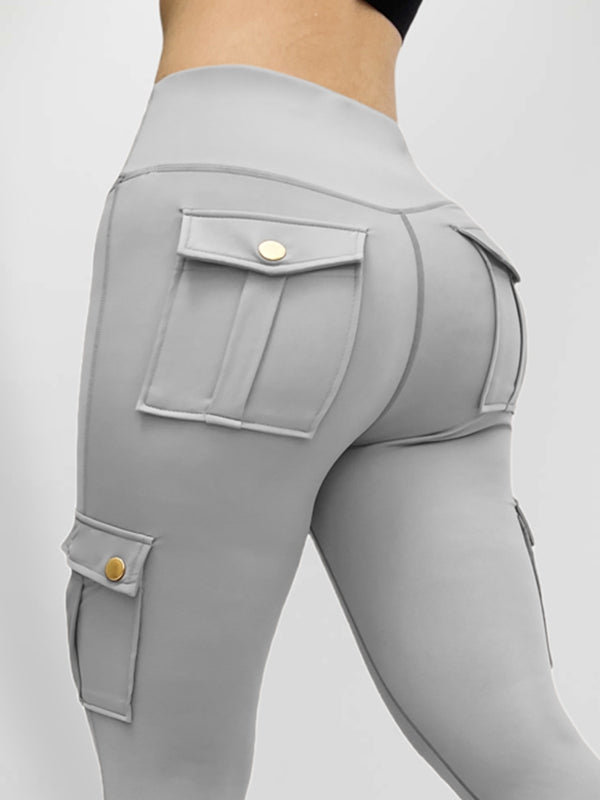 Pocket High-rise Cargo Style Leggings