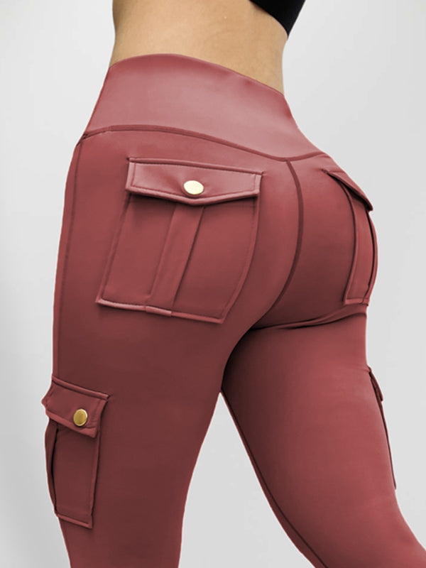 Pocket High-rise Cargo Style Leggings
