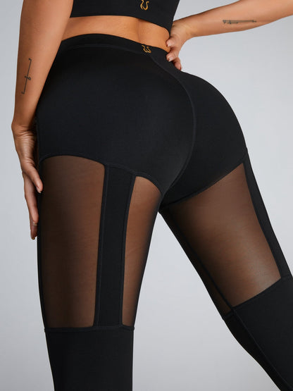 Cutout Mesh Quick-dry Cutout Backless Tracksuits