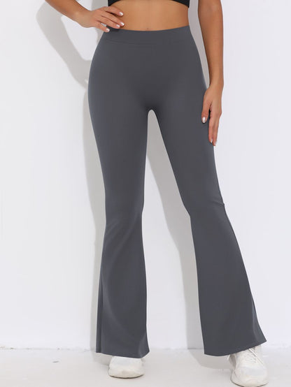 ZASUWA Damen V-förmige Taille Scrunch Bum Schnelltrocknende Flare Leggings 