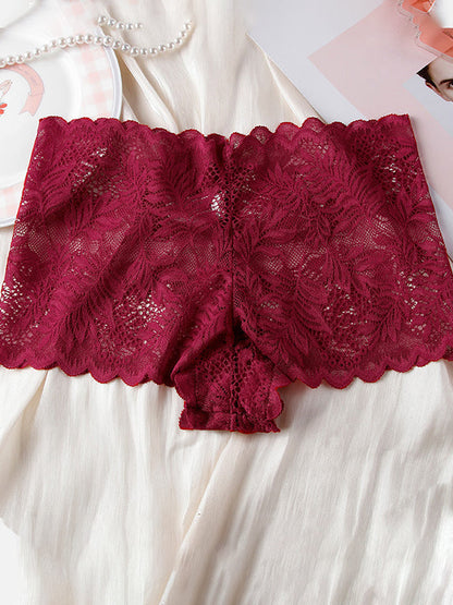 Sexy Solid Color Lace Panties