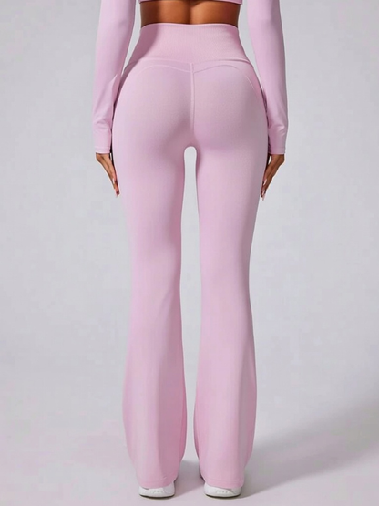 Flare High-rise Hip-lift Yoga Leggings