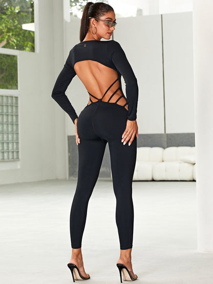 ❤Unique Cutout Cross Booty Jumpsuit