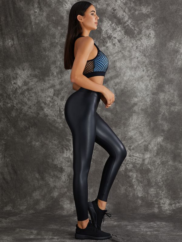 ZASUWA Damen-Leggings aus stoßfestem Kunstleder mit hoher Schlagfestigkeit