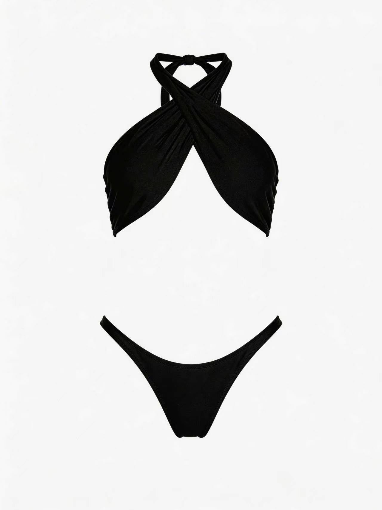 Sexy Cross Backless One Piece