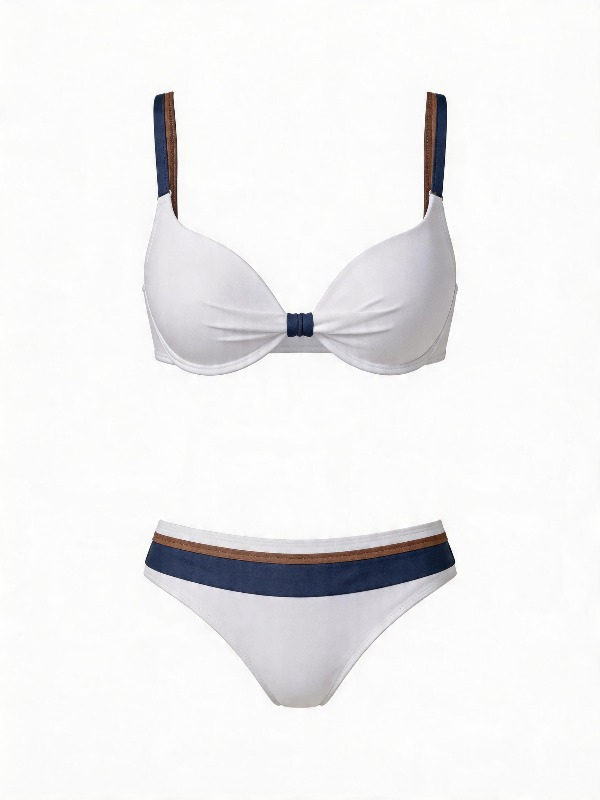 Contrast Trim Underwired Bikini
