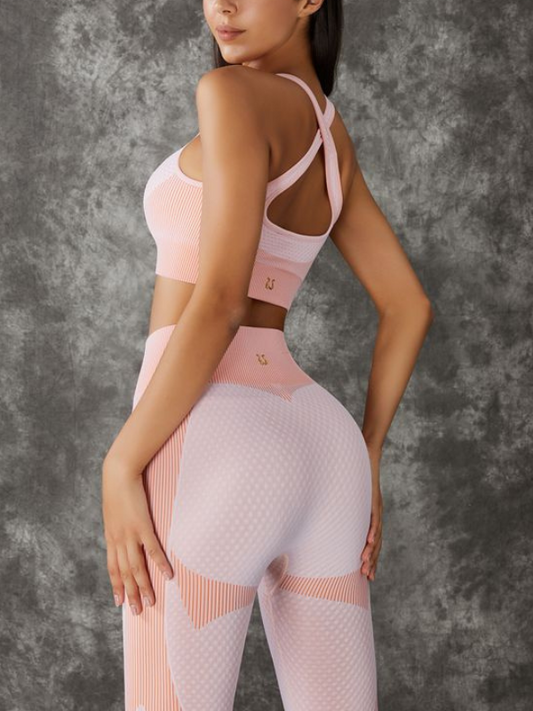 3 Pieces Long Sleeve Zippers Fitness Suit