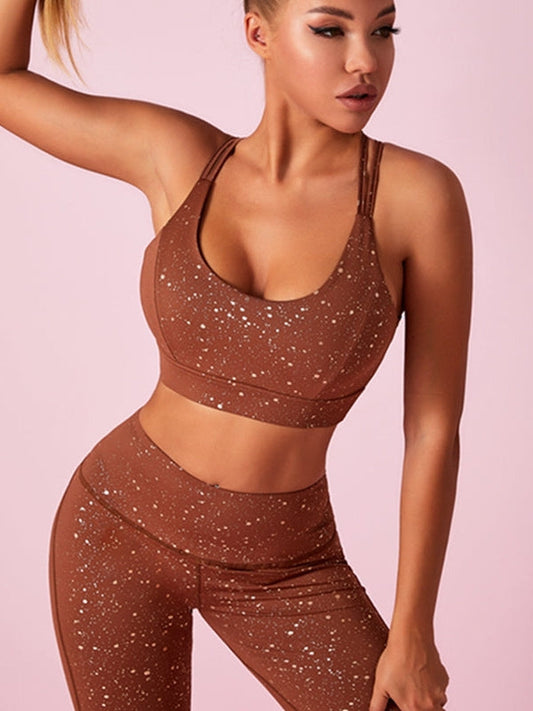 Tracksuit Trendy Glossy Big U-neck Beautify Back Tracksuit