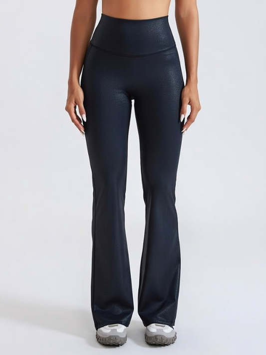 Faux Leather Flare Leggings