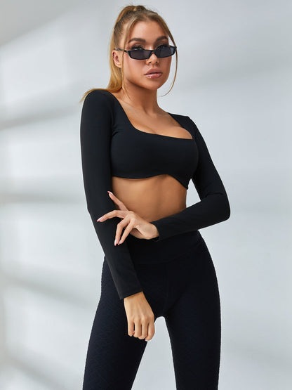 Solid Color With Chest Long Sleeves