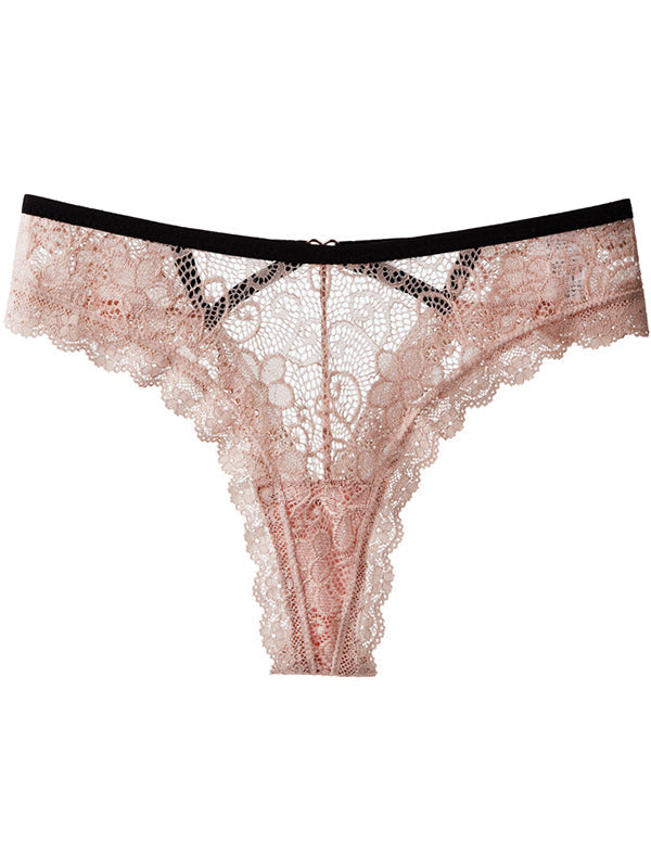 ZASUWA Damen Sexy Spitze Herzform Aushöhlen T-Back Höschen