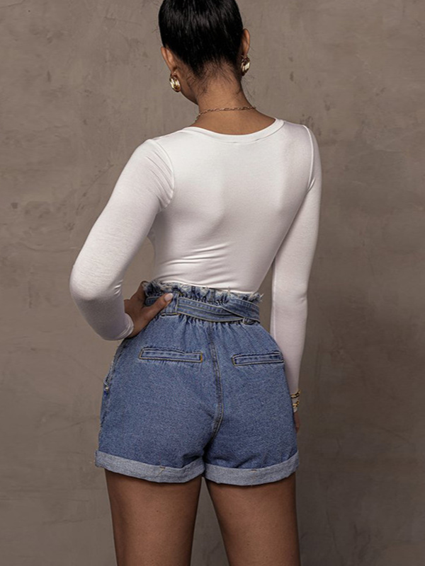 Sexy Long-Sleeve V-Neck Slimming Bodysuits
