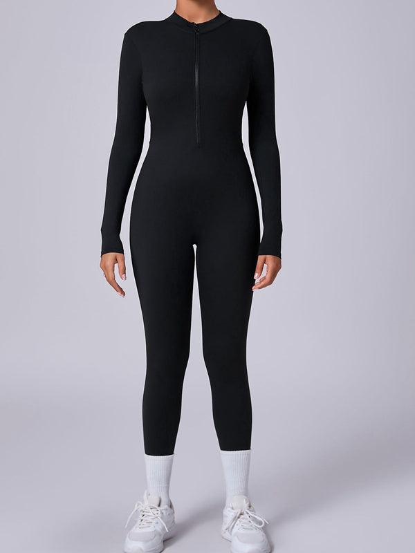 Zipper with Chest Pads Jumpsuit