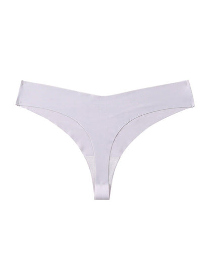 Seamless V-shape waisted T-back Underwear
