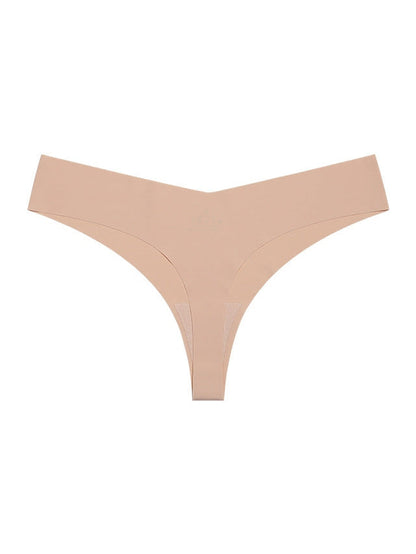 Seamless V-shape waisted T-back Underwear
