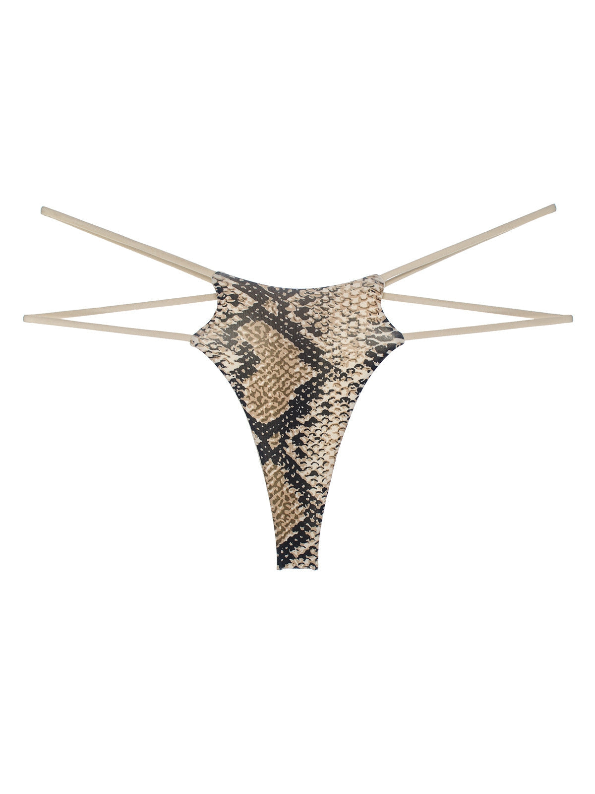 Unique Double Girdle Leopard Sports Panties