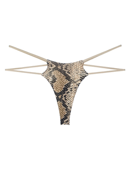 Unique Double Girdle Leopard Sports Panties