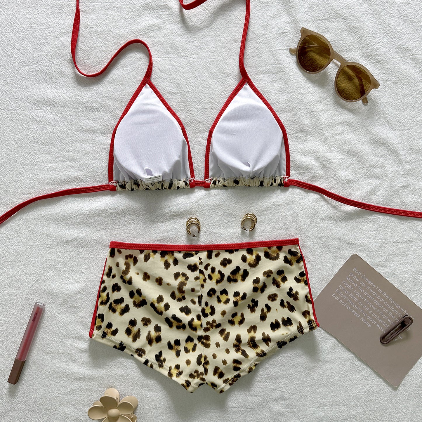 Beach Vacation Leopard Print Bikini