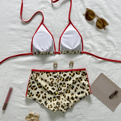 Beach Vacation Leopard Print Bikini